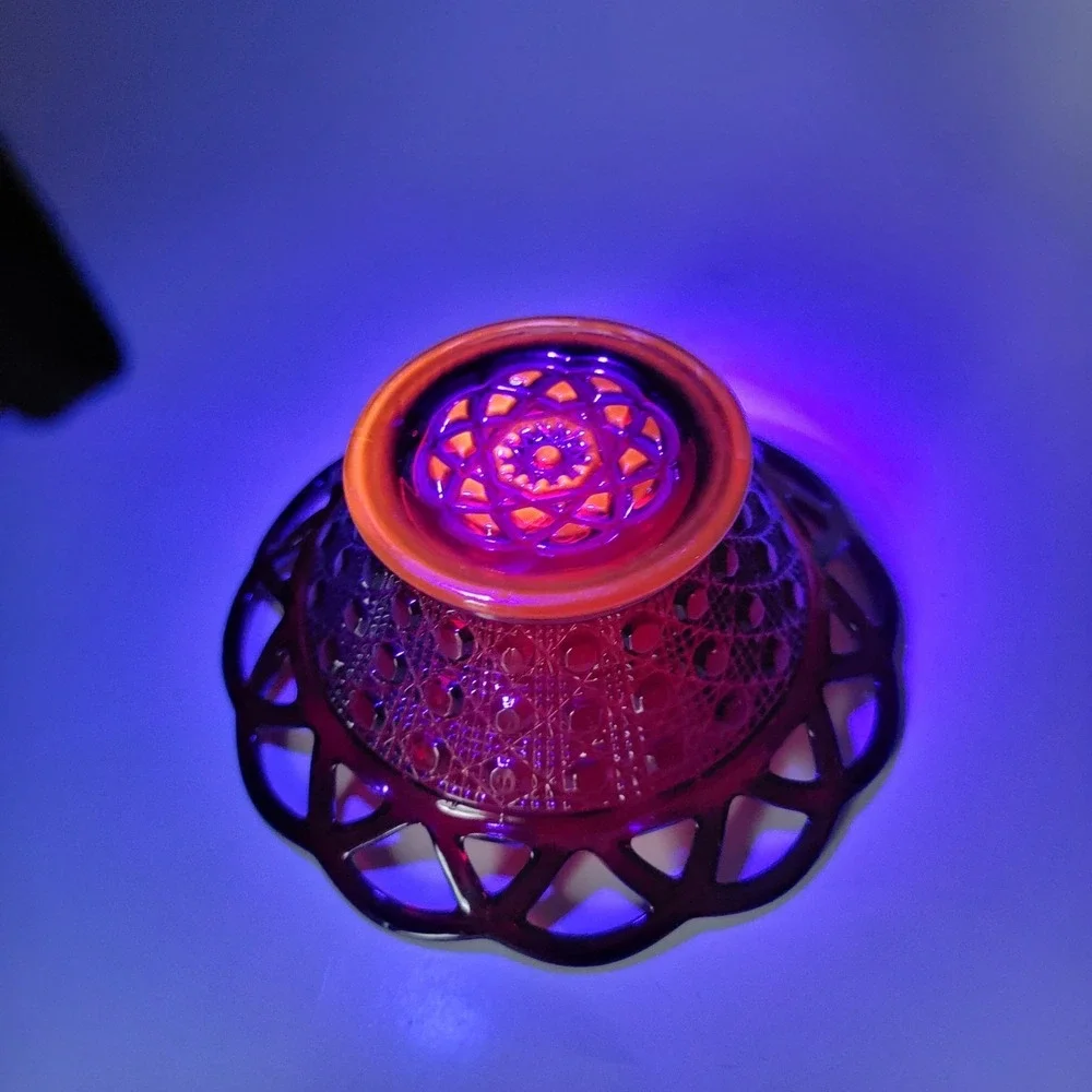 Antique GLOW Imperial Glass 5.75